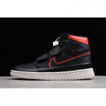 Air Jordan 1 High Double Strap Black/Sail/Gym Red AQ7924-016