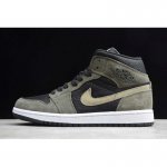 2020 Air Jordan 1 Mid Military Olive Green BQ6472-030