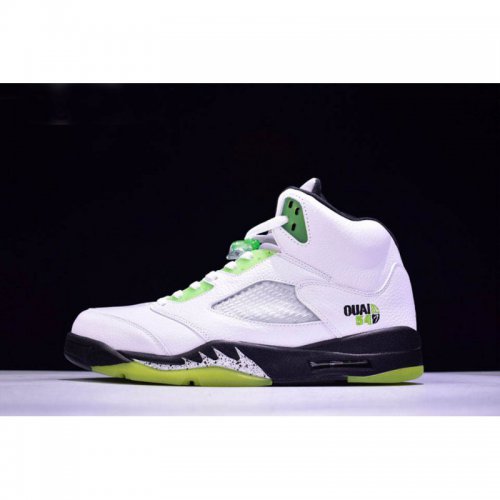 New Air Jordan 5 Retro "Quai 54" White/Black-Metallic Silver-Rad