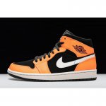 Air Jordan 1 Mid Orange/Black-White 554724-062