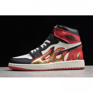 2019 Palm Angels x Air Jordan 1 Retro High OG Black/White-Red 55