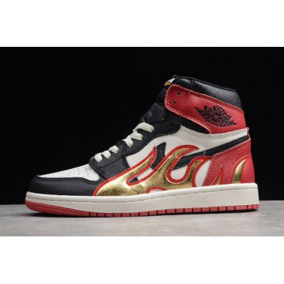 2019 Palm Angels x Air Jordan 1 Retro High OG Black/White-Red 55