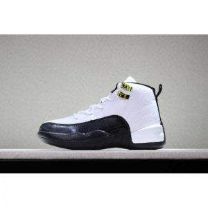 Kid's Air Jordan 12 "Taxi" White/Black-Taxi