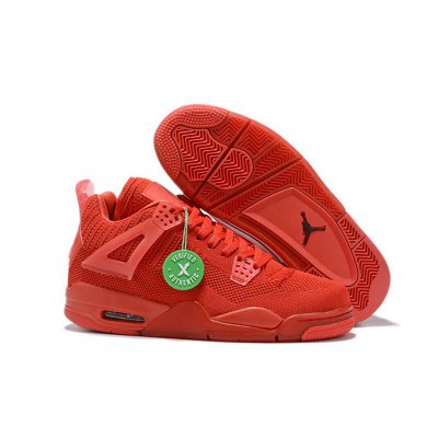 2019 New Air Jordan 4 Flyknit "University Red" AQ3559-600