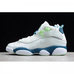 2019 Air Jordan 6 Rings GS AJ6 Barely Grey/White-Green Abyss 323