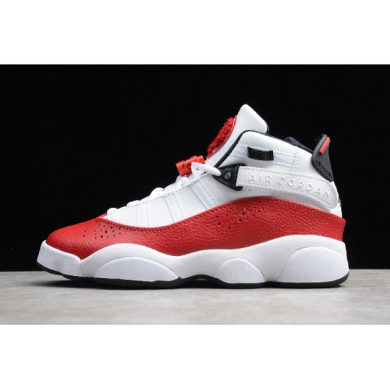 2019 Air Jordan 6 Rings White/Black-University Red 322992-120 - Click Image to Close