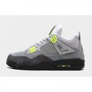 2020 Air Jordan 4 SE "Neon" Cool Grey/Volt-Wolf Grey-Anthracite
