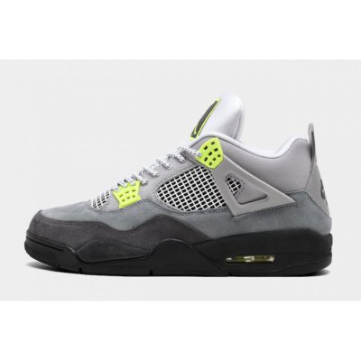 2020 Air Jordan 4 SE "Neon" Cool Grey/Volt-Wolf Grey-Anthracite