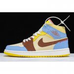 2020 Maison Chateau Rouge x Air Jordan 1 Mid "Fearless" Pale Van