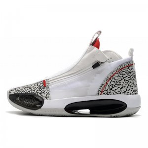 2020 New Air Jordan 34 "White Cement" For Sale