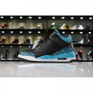Air Jordan 3 GS "Rio Teal" Black/Metallic Gold-Rio Teal-White 44