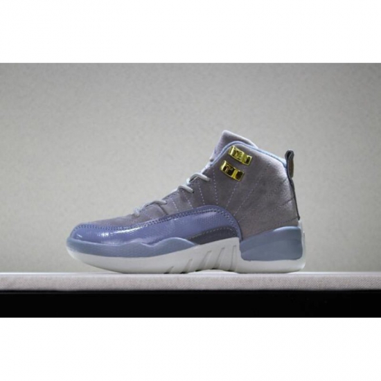 Kid's Air Jordan 12 "Dark Grey" - Click Image to Close