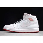 2020 Air Jordan 1 Retro Mid White/Gym Red-Black 554724-103