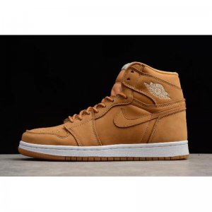 Nike Air Jordan 1 Retro High OG "Wheat" Khaki Beig White Shoes