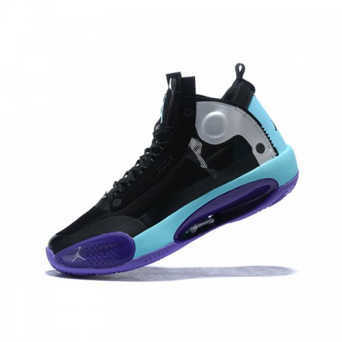 2020 Air Jordan 34 Black/Grey/Purple-Blue For Sale
