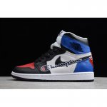 2019 Air Jordan 1 Retro High OG Black/Red-Brilliant Blue DC7071-