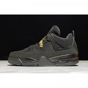 2020 Air Jordan 4 Retro "Black Cat" Black/Black-Light Graphite C