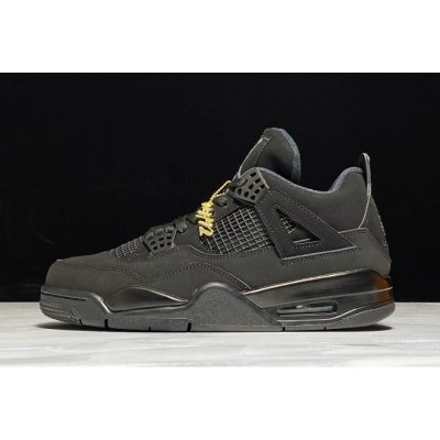 2020 Air Jordan 4 Retro "Black Cat" Black/Black-Light Graphite C