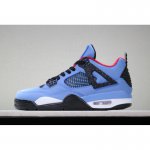 2018 Air Jordan 4 "Travis Scott" University Blue/Varsity Red-Bla